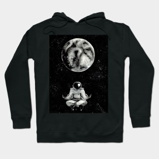 Meditating astronaut in space Hoodie